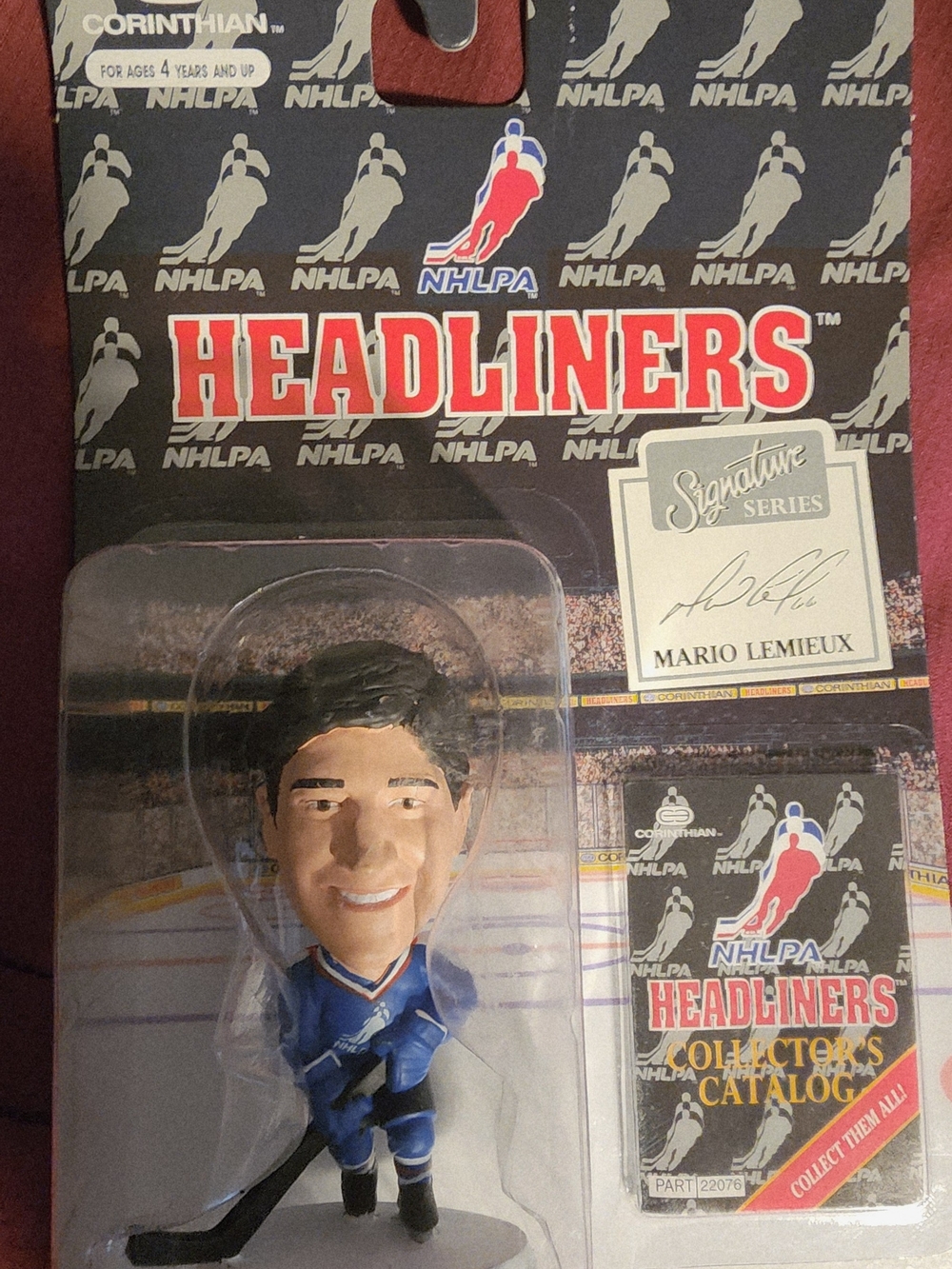 Corinthian NHLPA Headliners Mario Lemieux Collectible Figure - Blue